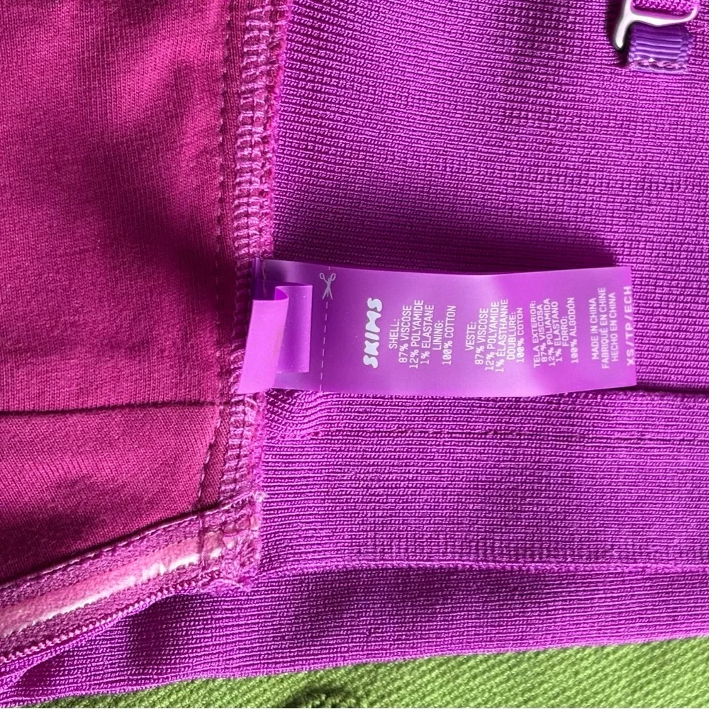 ✨ SKIMS Knit Swim Bandeau Bikini Top | Lollipop | Size XS | NWOT